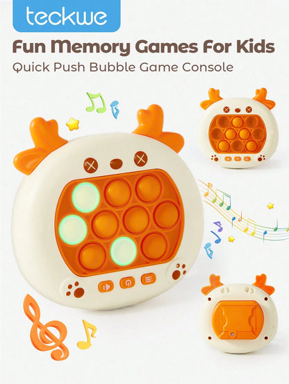 Teckwe Children's Press Joy Toys,Decompression Breakthrough Puzzle Game Machine,Pop Push Puzzle Game,Cute Astronaut Handheld Game Stress Toys For Adults Relaxation Relief,Ideal Gift For Birthday Kids Christmas Gifts,Must-Haves For Autumn And Winter Holida