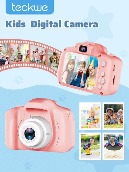 Teckwe Mini Portable Digital Camera,Digital Camera 720P,Taking Photos And Videos Camera Portable Toys,2-Inch Screen 8MP,No TF Card,Birthday Festival Gift Christmas Gifts,Must-Haves For Autumn And Winter Holiday Camping Holiday Essentials Vacation Accessor