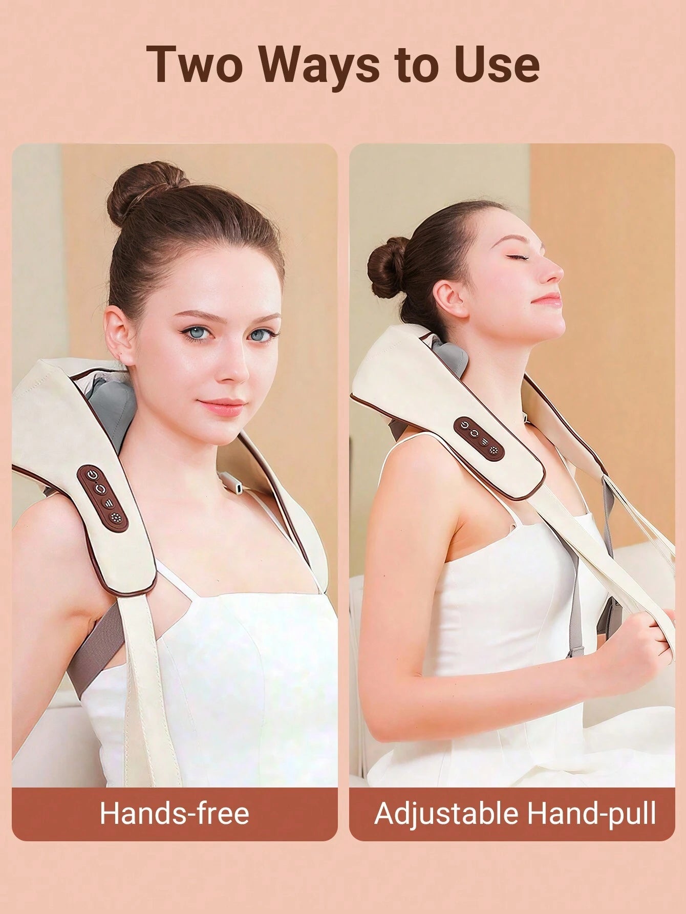 Teckwe Electric 8D Shoulder And Neck Massager,Neck Massager With Heat,Shiatsu Neck And Shoulder Massage Pillow For Neck,Back The Shoulders And Trapezius Muscles Relief,Gifts For Men Women Mom Dad Christmas Gifts,A Health Gift For Elders,Must-Haves For Aut